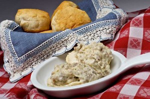 Sausage Gravy & Biscuits
