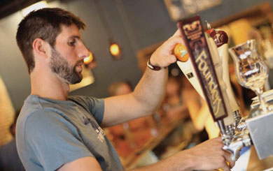Everything at The Mitten Bar, from the dozen beers on tap to hard cider, is made in Michigan.