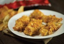 Featured Recipe: Cherry BBQ Potato Chip Chicken Fingers