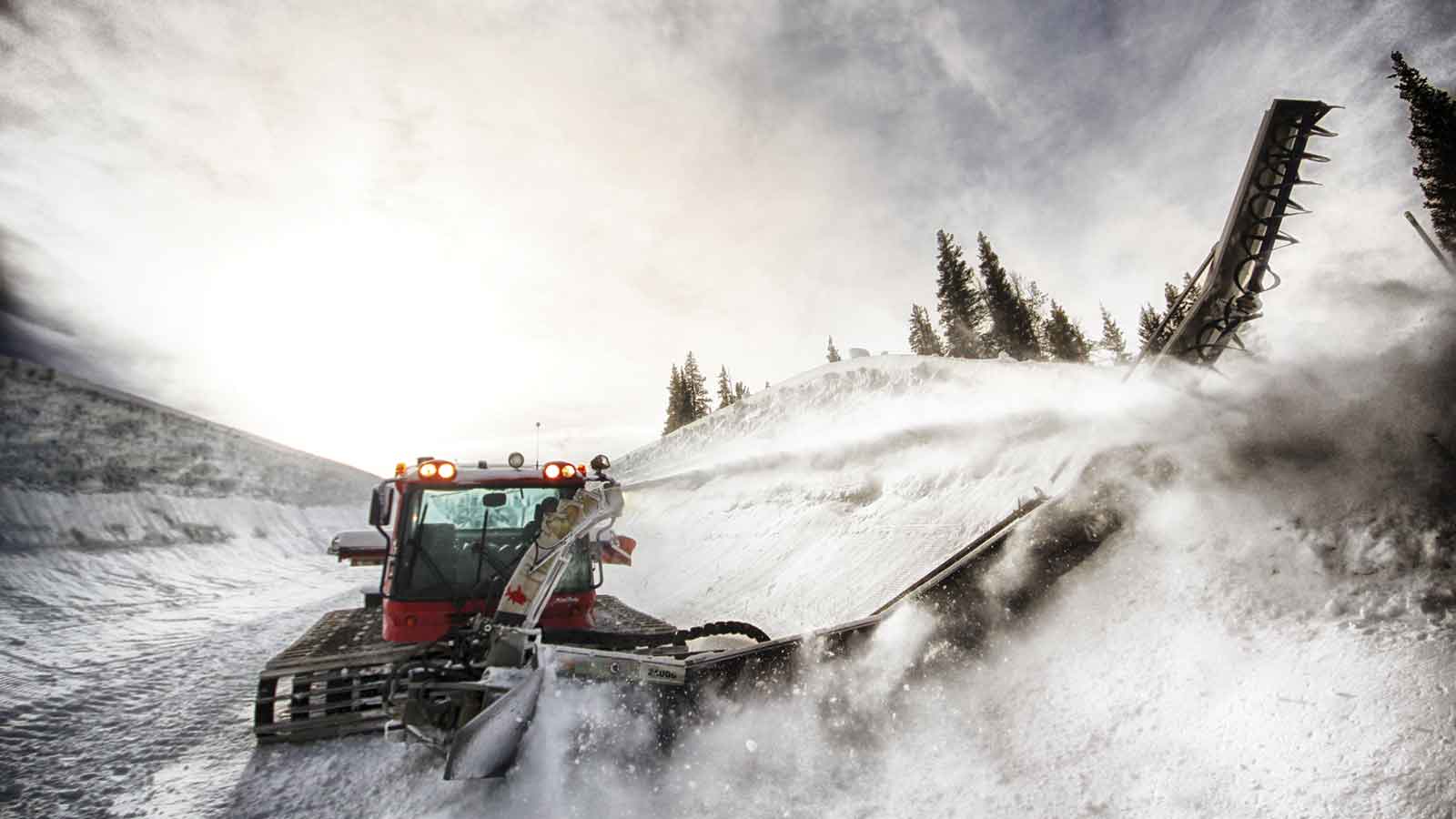 The Zaugg pipe monster is the machine used to rough carve the super-pipe at Colorado's Copper Mountain.