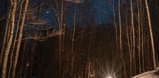 Porcupine Mountains In The Winter Porcupine Mountains lantern lit ski trail