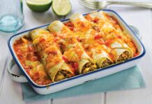 Mexican Egg Sausage Enchiladas for Dinner