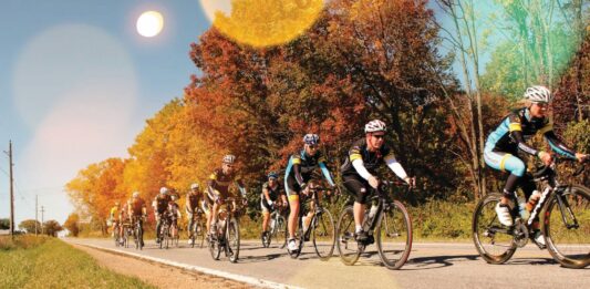 Cycling Amidst Fall’s Beauty